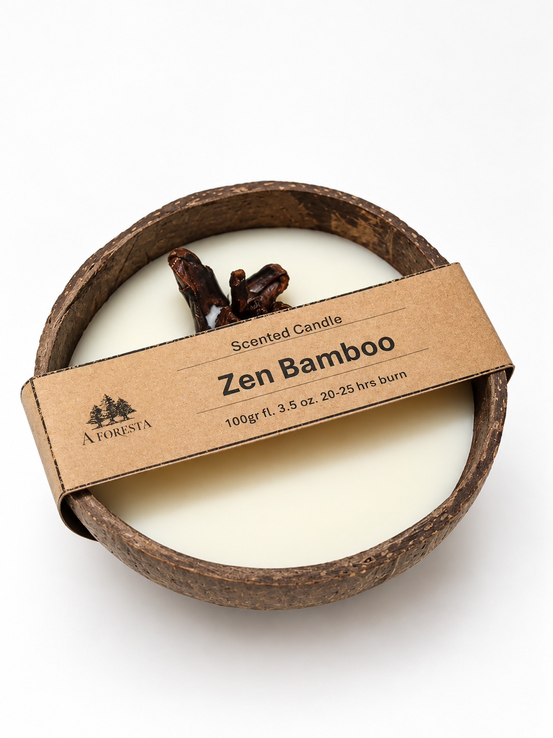 Nến Thơm Gáo Dừa Size S 100g-Quà Tặng Mộc Mạc, Resort, Khách Sạn, Sự Kiện, Souvenir.